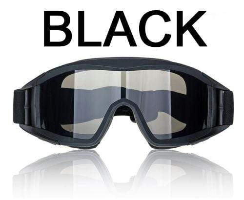 Tactical Goggle / Eye Protection with 3 Lens safety BushLine Black  