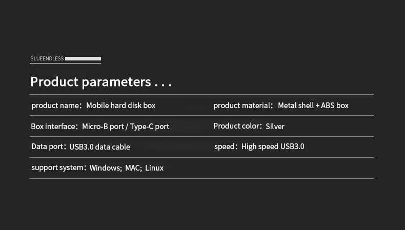 External Hard Drive upto 2TB USB 3.0 Smart Technology BushLine   