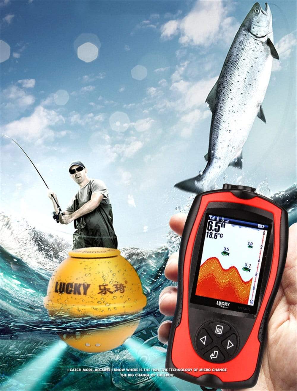 Wireless Fish Finder Sonar 45 meters | BushLine Australia marine BushLine   