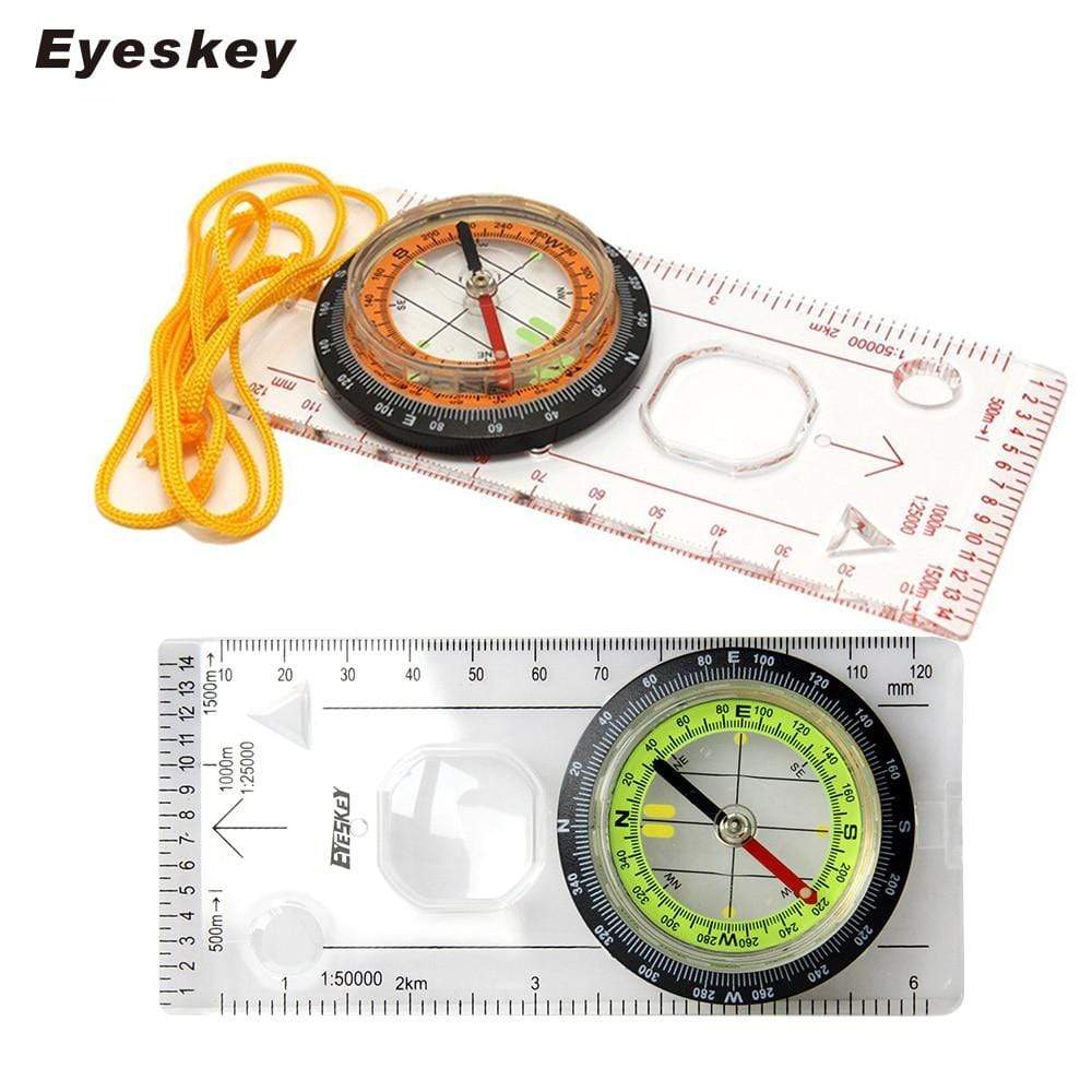 Navigation Map Protractor Compass survival BushLine   