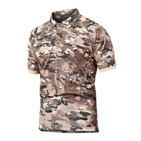 Camo Polo Shirt - Quick-drying, Breathable tacticle clothing BushLine CP S 