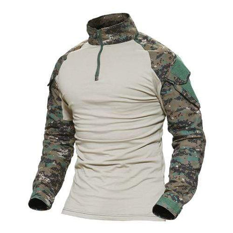 Multicam Military Men Long Sleeve Shirt tacticle clothing BushLine Digital Jungle Asian Size S 