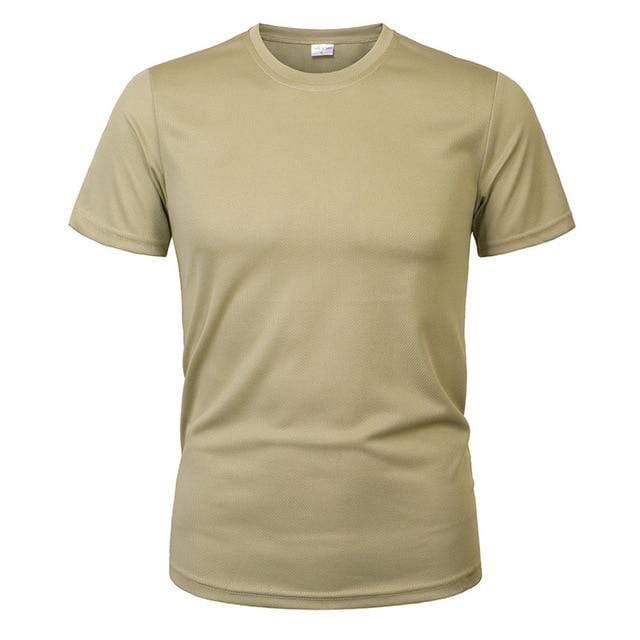 Tee Shirt - Fast Dry & Breathable tacticle clothing BushLine KHAKI L 