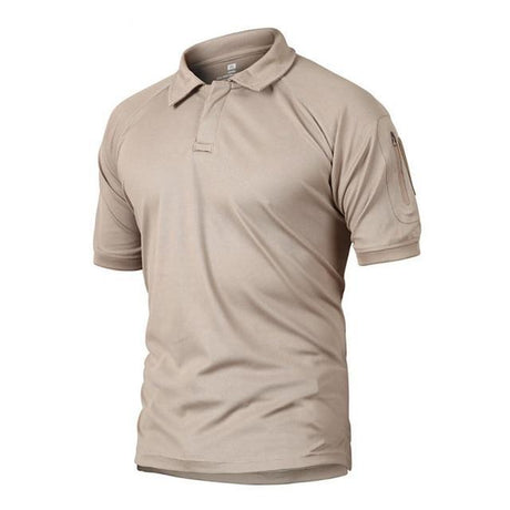 Camo Polo Shirt - Quick-drying, Breathable tacticle clothing BushLine KHAKI S 