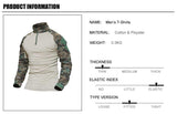 Multicam Military Men Long Sleeve Shirt tacticle clothing BushLine   