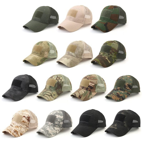 Mesh Vented Outdoor Camouflage Cap tactical hats BushLine CS  