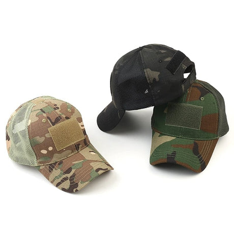 Mesh Vented Outdoor Camouflage Cap tactical hats BushLine CP  