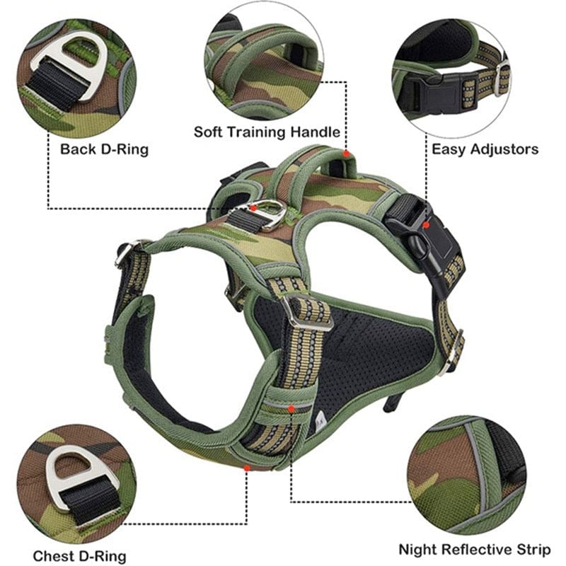 Dog Harness Adjustable Large & Medium Dog Stuff BushLine