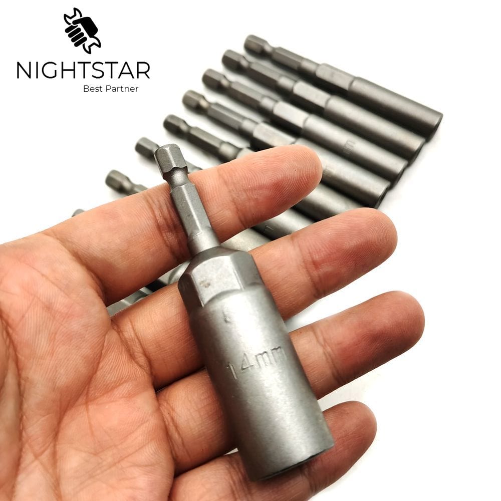 10Pcs 80mm Length Hex Shank Metric tools BushLine   