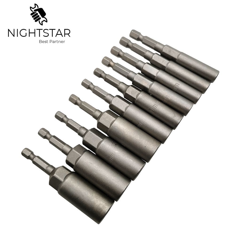 10Pcs 80mm Length Hex Shank Metric tools BushLine   