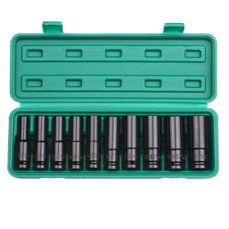 10PCS Impact Socket Set 1/2 Drive Hex 8-24mm tools BushLine 10pcs 8-17mm A  