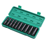 10PCS Impact Socket Set 1/2 Drive Hex 8-24mm tools BushLine 10pcs 8-24mm C  