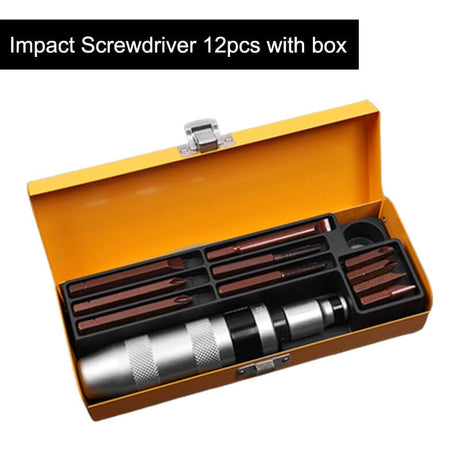 Heavy Duty Impact Hammer Screwdriver tools BushLine 12pcs with box  