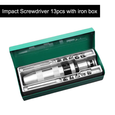 Heavy Duty Impact Hammer Screwdriver tools BushLine 13pcs with iron box  