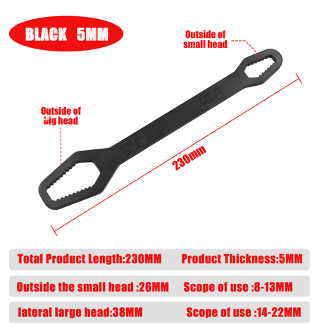 8-22mm Universal Torx Wrench tools BushLine 230mm 8-22mm 5mm  
