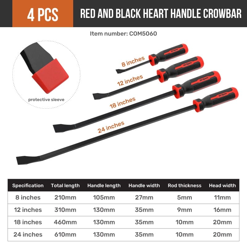 Hi-spec 1pc Mini Steel Pry Bar Universal 2023 tools BushLine Default Title  