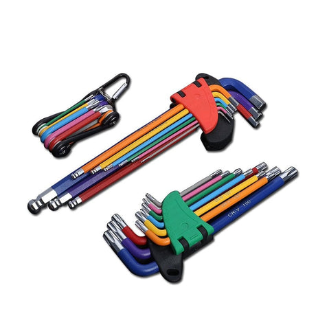 Colour Coded Torx & Hex Head Allen Key Set tools BushLine   