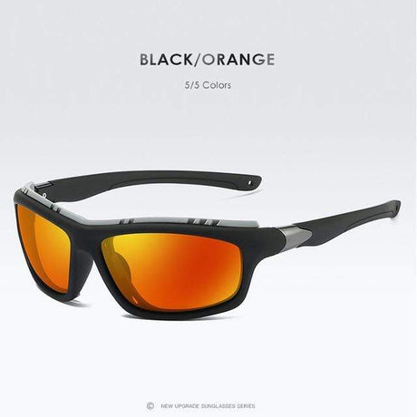 Polarized Sunglasses UV400 Fishing Marine Tactical Sun glasses 2023 Automotive & Marine BushLine black-orange  
