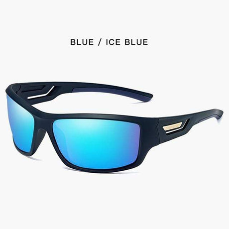 Polarized Sunglasses Designer Travel Tacticle Driving Anti-UV SunGlasses BushLine Bule-blue  