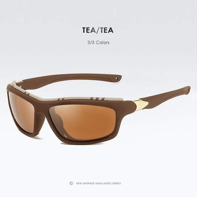 Polarized Sunglasses UV400 Tactical Automotive & Marine BushLine tea-tea  