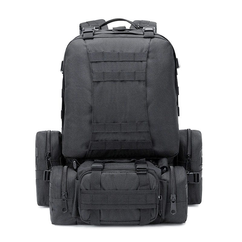 55L-70L Molle Tactical Backpack 4in1 BackPacks BushLine black