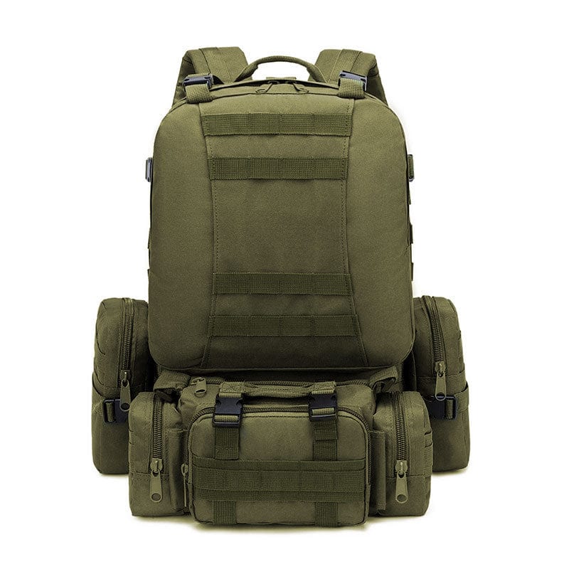 55L-70L Molle Tactical Backpack 4in1 BackPacks BushLine Dark Green