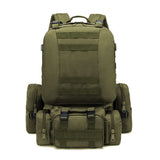 55L-70L Molle Tactical Backpack 4in1 BackPacks BushLine Dark Green