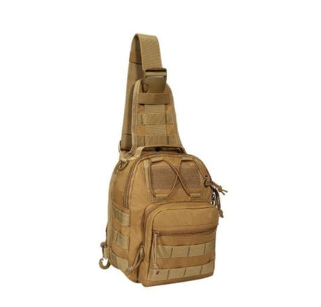 Expandable Molle Tactical Shoulder Sling Pack Bag BackPacks BushLine Desert  