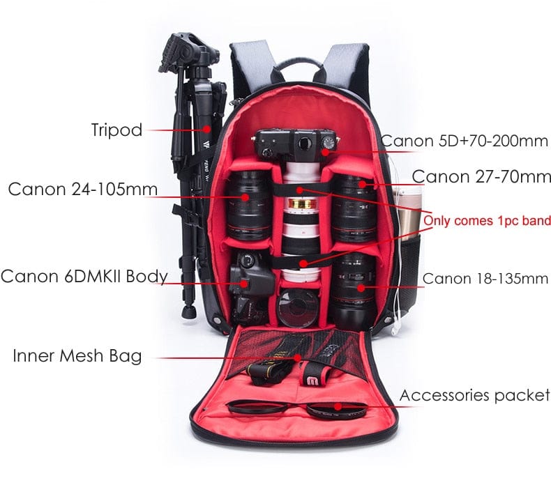 Travel Photography Camera and Lens Backpack BackPacks BushLine   