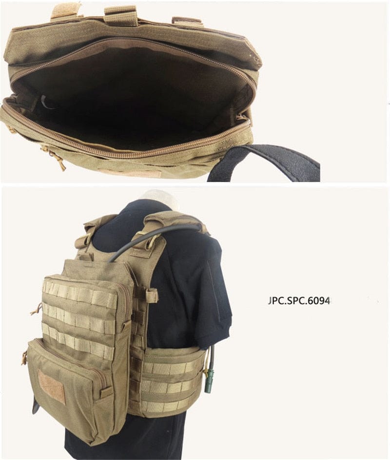 Tactical Molle Hydration Vest Backpack Survival BackPacks BushLine   