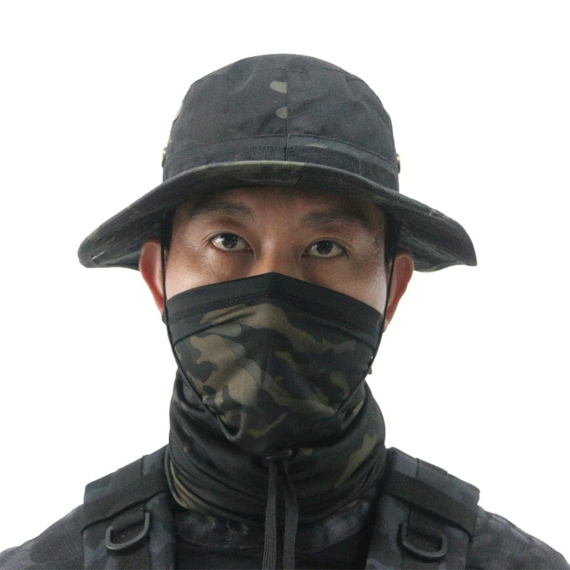 Balaclava Neck Face Scarf with Tactical Bonnie Hat + glasses 2023 tactical hats BushLine   