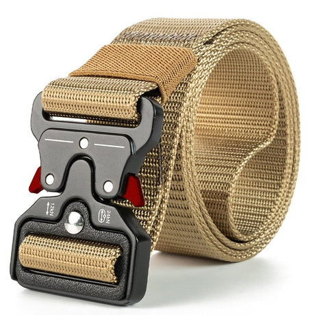 Quick Hitch Belt Canvas & Alloy belts BushLine ZV01 red kaki 125CM 
