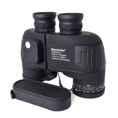 Boshile 10x50 Digital Compass Range Finder Binoculars 2023 Binoculars BushLine Black  
