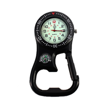 Versatile Carabineer Compass Watch Optics BushLine Black  