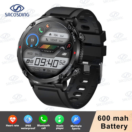 T30 Smart Watch AMOLED Display Outdoor Bluetooth Watchs BushLine Black  