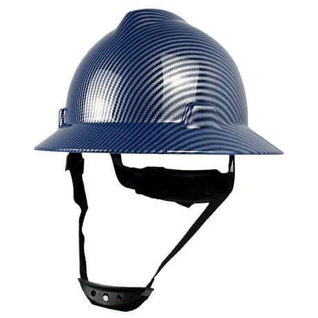 USA Fashion CE Full Brim Hard Hat 2023 Hi-Vis & Safety BushLine BR Blue  