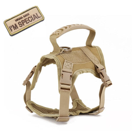 Dog Harness Leash Set for Small Dogs & Cats Dog Stuff BushLine Khaki