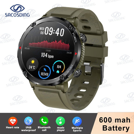 T30 Smart Watch AMOLED Display Outdoor Bluetooth Watchs BushLine Green  