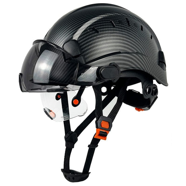 CE Carbon Fiber Pattern Construction Safety Helmet head protection BushLine   