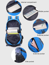 Travel Backpack Outdoor Hiking Bag Helmets & Packs BushLine   