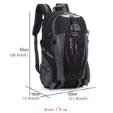 Travel Backpack Outdoor Hiking Bag Helmets & Packs BushLine   