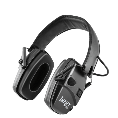 EarMuffs Active Electronic Noise Reduction 2 Types Hi-Vis & Safety BushLine Black Impact  