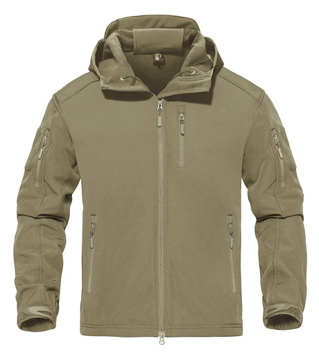 Waterproof Exterior Fleece Interior Jacket Outdoor Shirts & Tops BushLine Khaki (US S) 