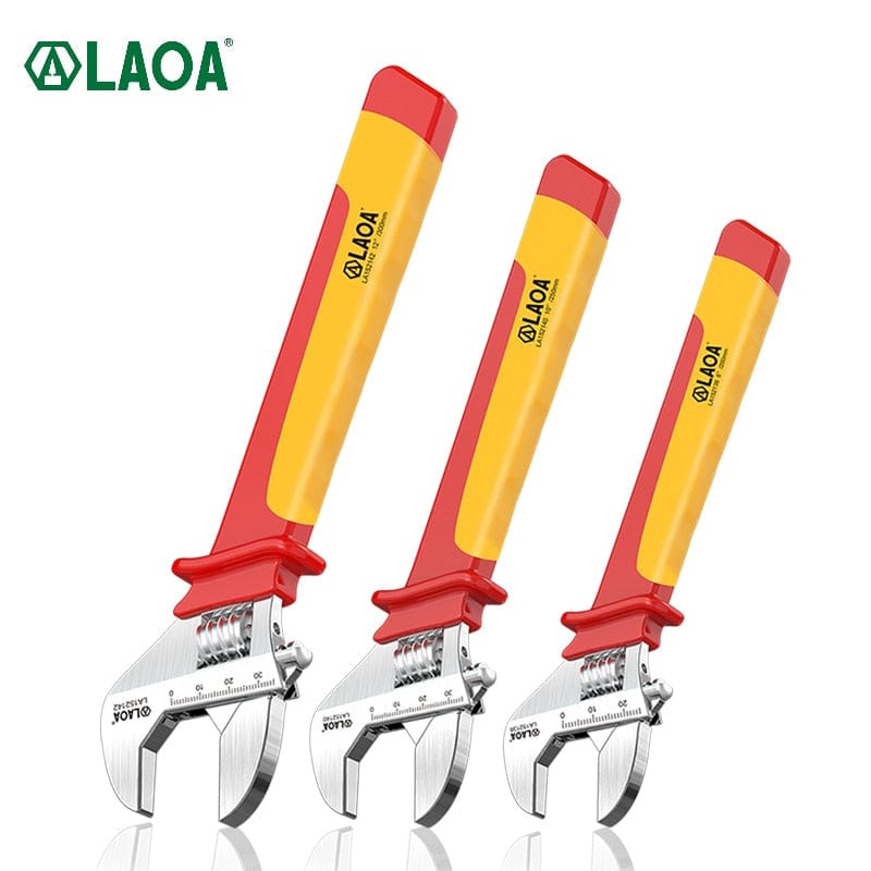 LAOA 1000V Insulated Adjustable Wrench tools BushLine   