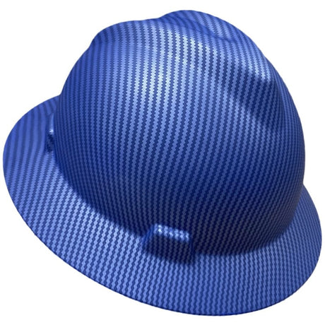 CE Full Brim Safety  Hard Hat Hi-Vis & Safety BushLine Matte Blue  