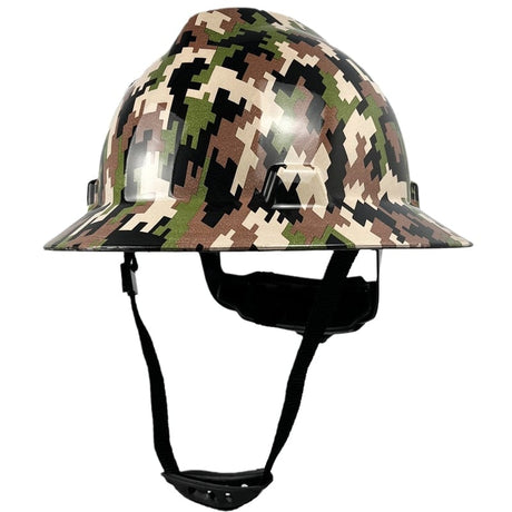 CE Full Brim Safety  Hard Hat Hi-Vis & Safety BushLine MILITARY Green  