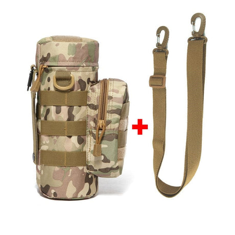 Tactical Molle Pouch Military Thermos Bag Molle BushLine CP with strap  