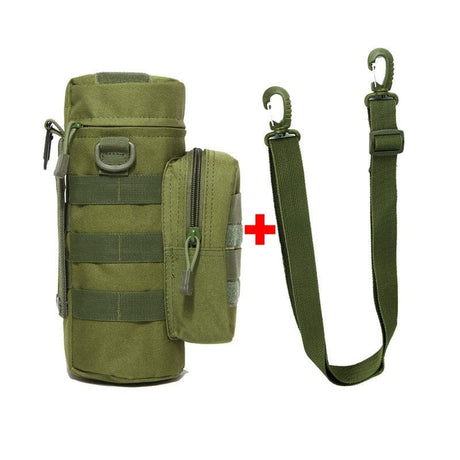 Tactical Molle Pouch Military Thermos Bag Molle BushLine Green with strap  