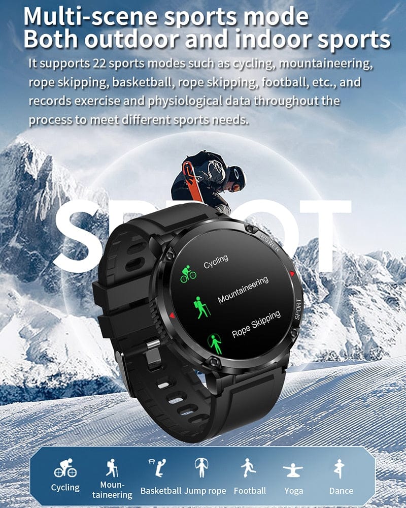 T30 Smart Watch AMOLED Display Outdoor Bluetooth Watchs BushLine   