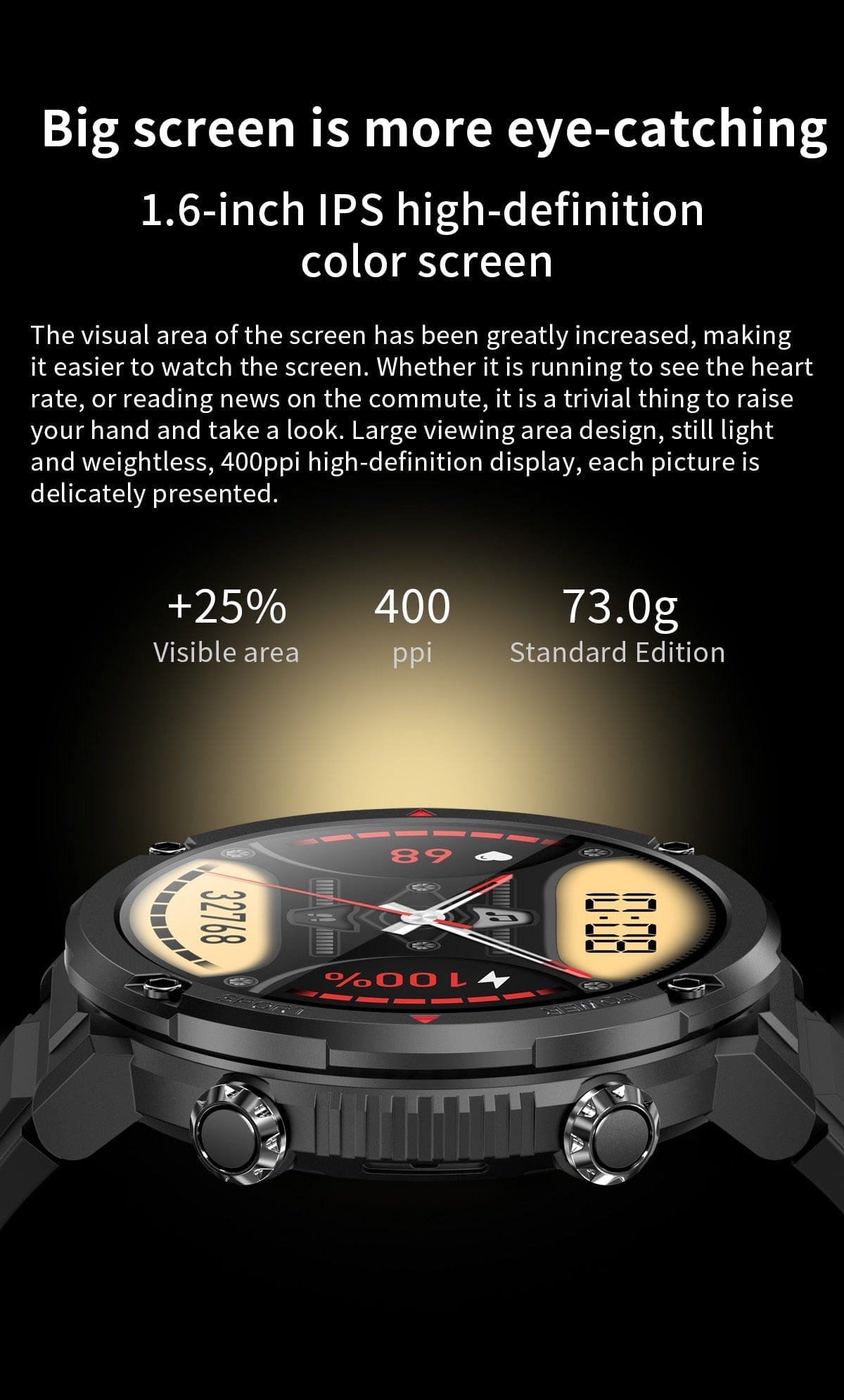 T30 Smart Watch AMOLED Display Outdoor Bluetooth Watchs BushLine   